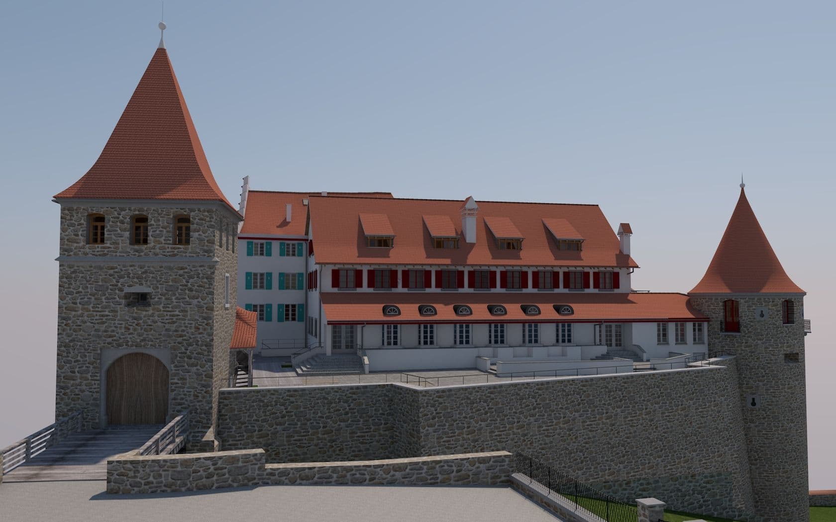 Schloss Laufen 3D Modell