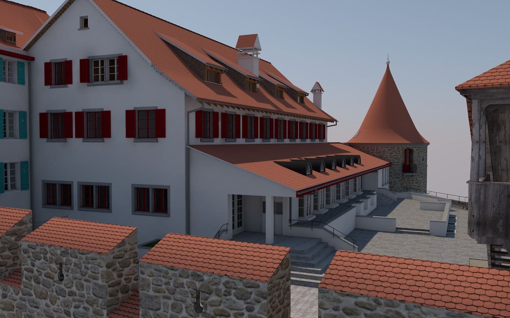 Schloss Laufen 3D Modell