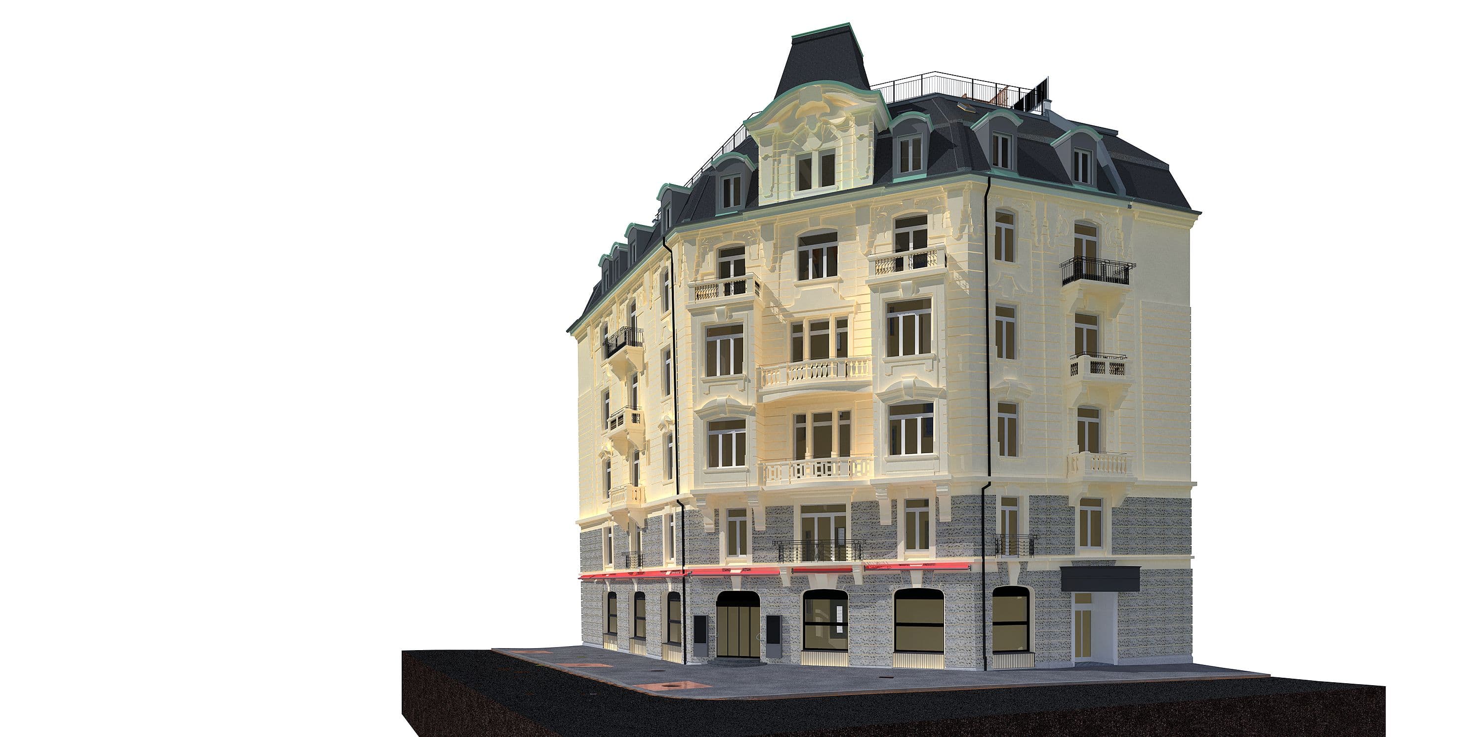 3D Modell Hotel