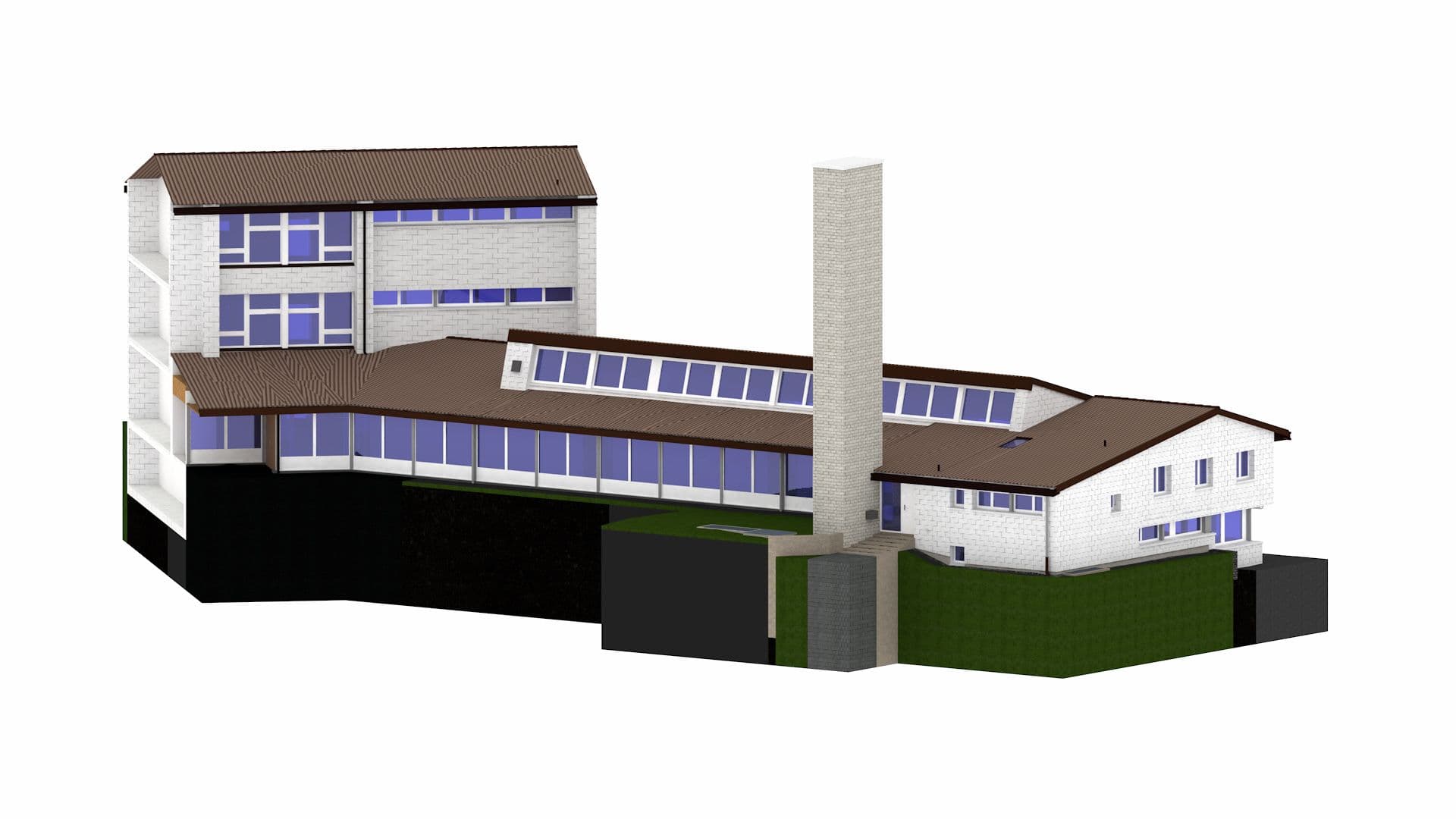 Schulhaus 3D Modell