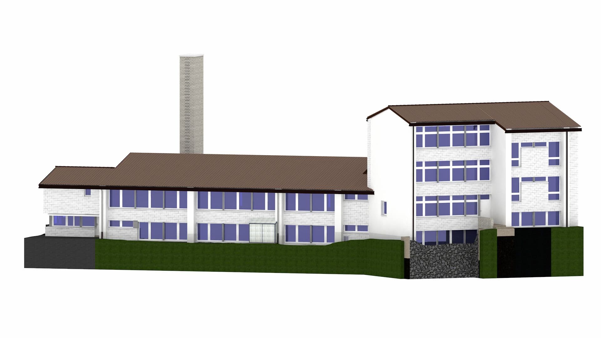 Schulhaus 3D Modell