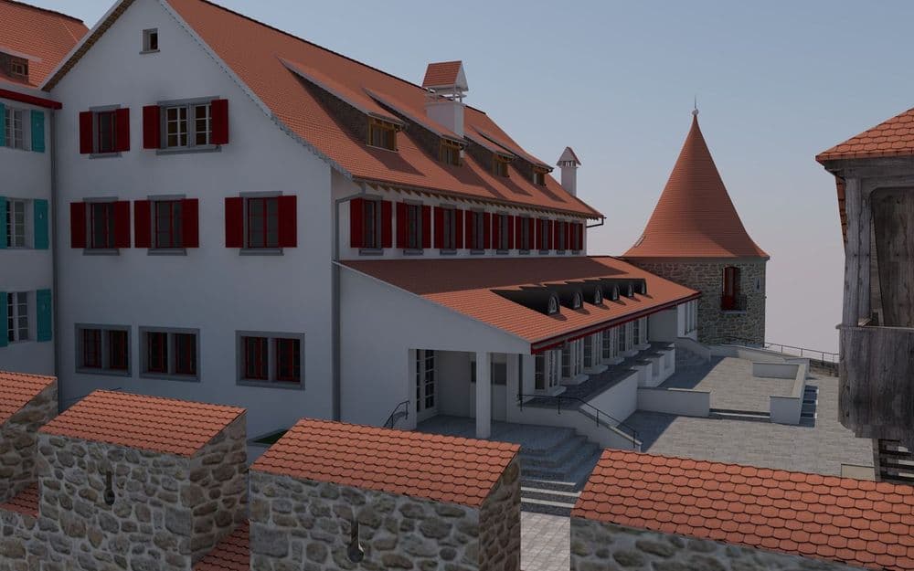 Schloss Laufen 3D Modell