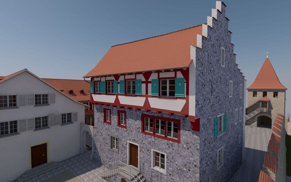 Schloss Laufen 3D Modell