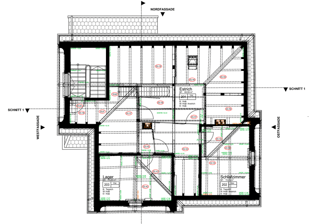 2D Pläne Villa